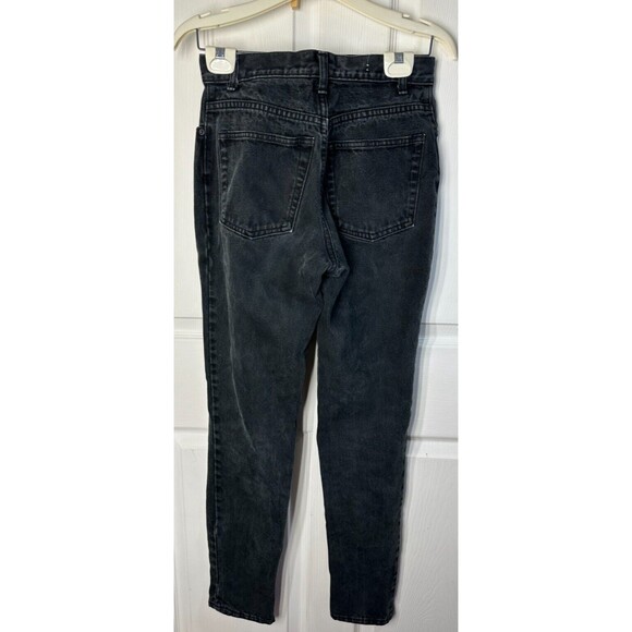 Gap Jeans Women's 6 Long Black Slim Fit Mid-Rise Tapered Leg 100% Cotton - Picture 8 of 8